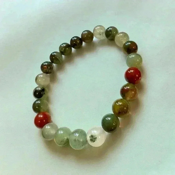 19g Natural Multicolor Jadeite Bracelet - Picture 6 of 6